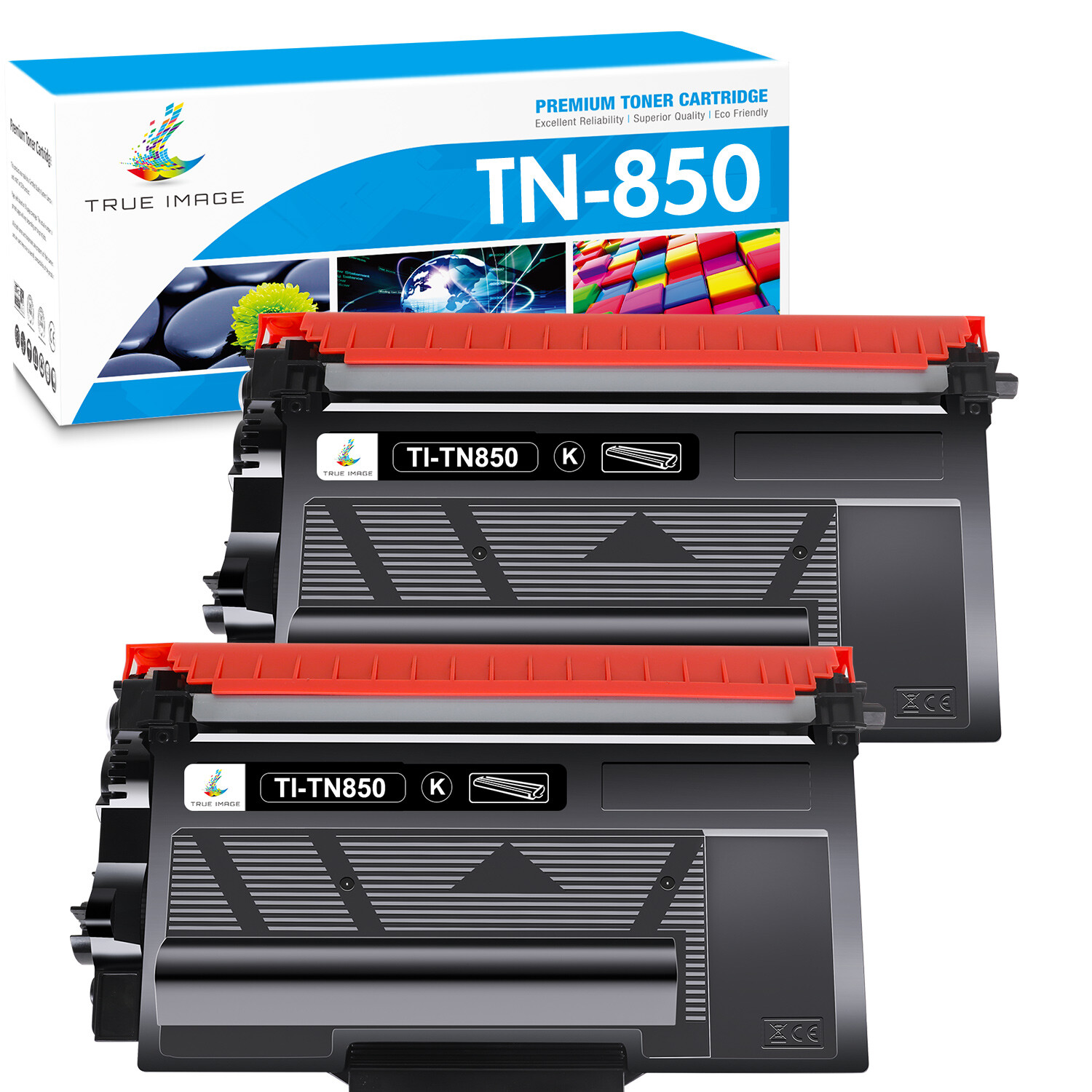 2 PK TN-850 For Brother TN-850 Black Toner Cartridge For DCP-L5500DN DCP-L5600DN