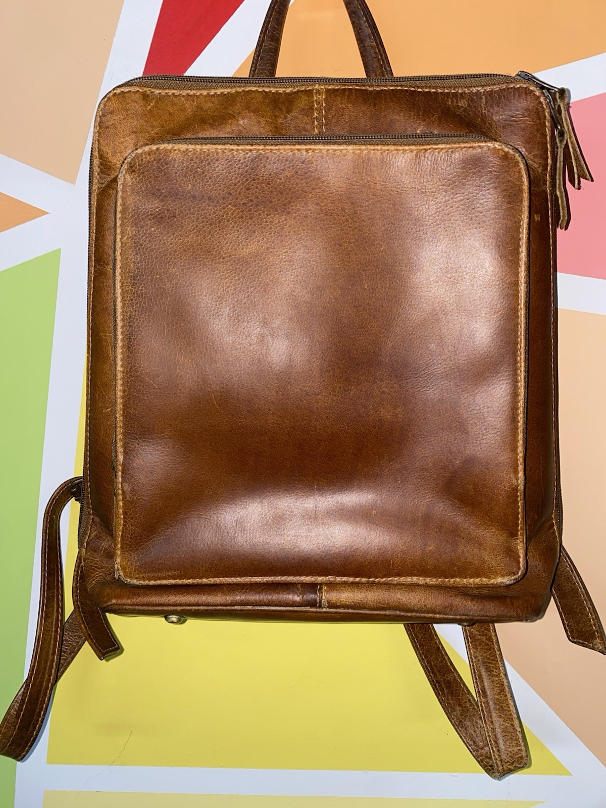 Hides Canada Tech Genuine Leather Slim Backpack