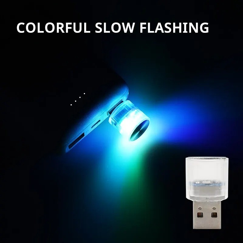 Mini USB LED Car Ambient Light Interior Atmosphere Lamp Plug and Play