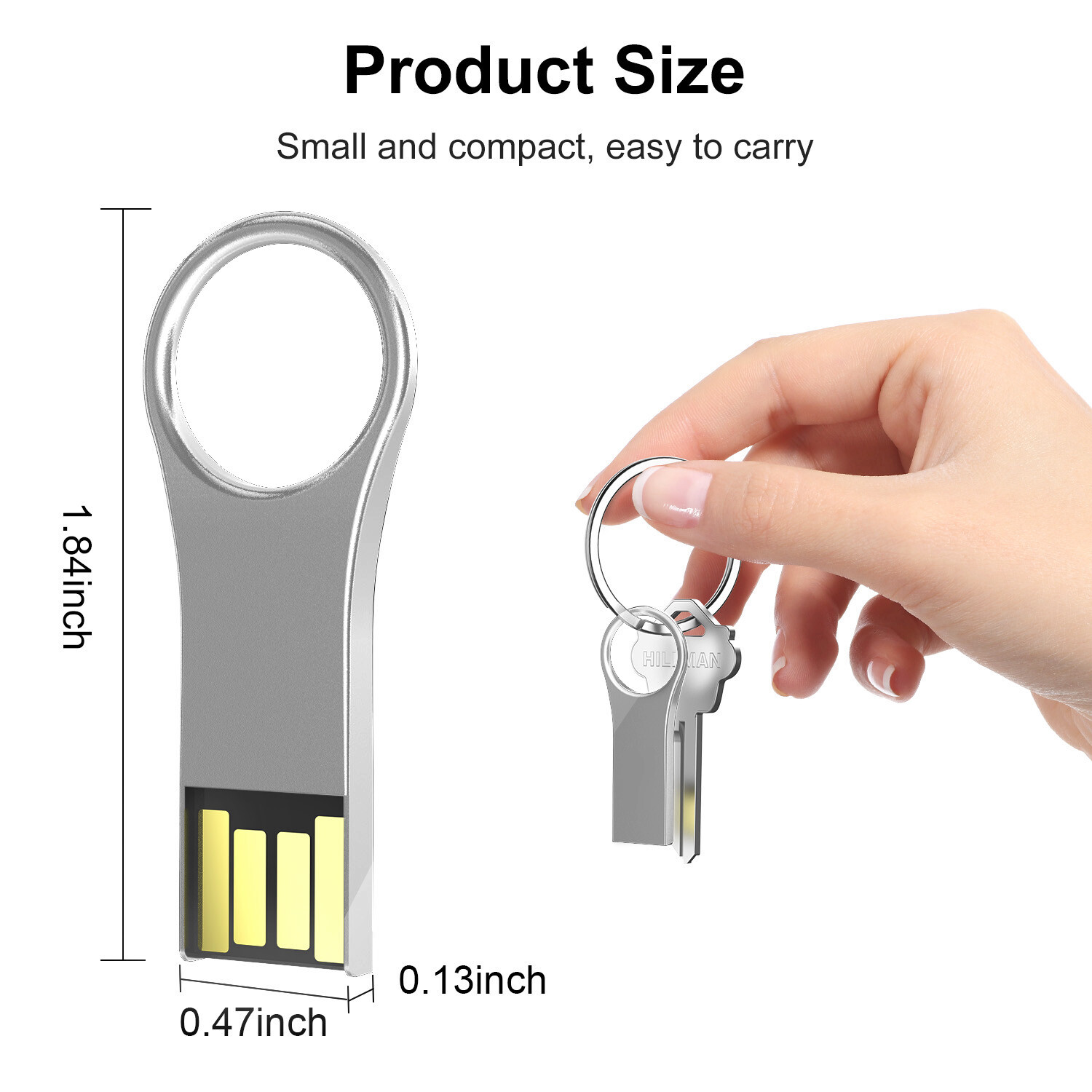 32GB Waterproof Ultra Slim USB 2.0 Flash Drive Memory Stick Mini Thumb Drive
