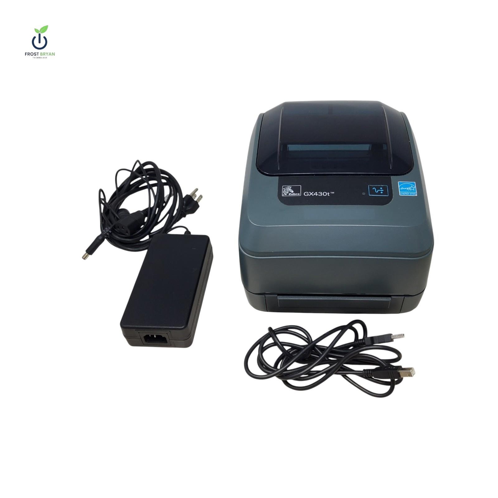 Zebra GX430T Barcode Label Printer USB Serial 554,089 Page Count Grade C [READ]