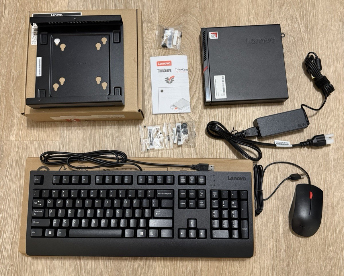 Lenovo M715q AMD Pro Quad Core 512GB SSD 8GB DDR4 Win10 Pro Tiny Desktop✅✅SET