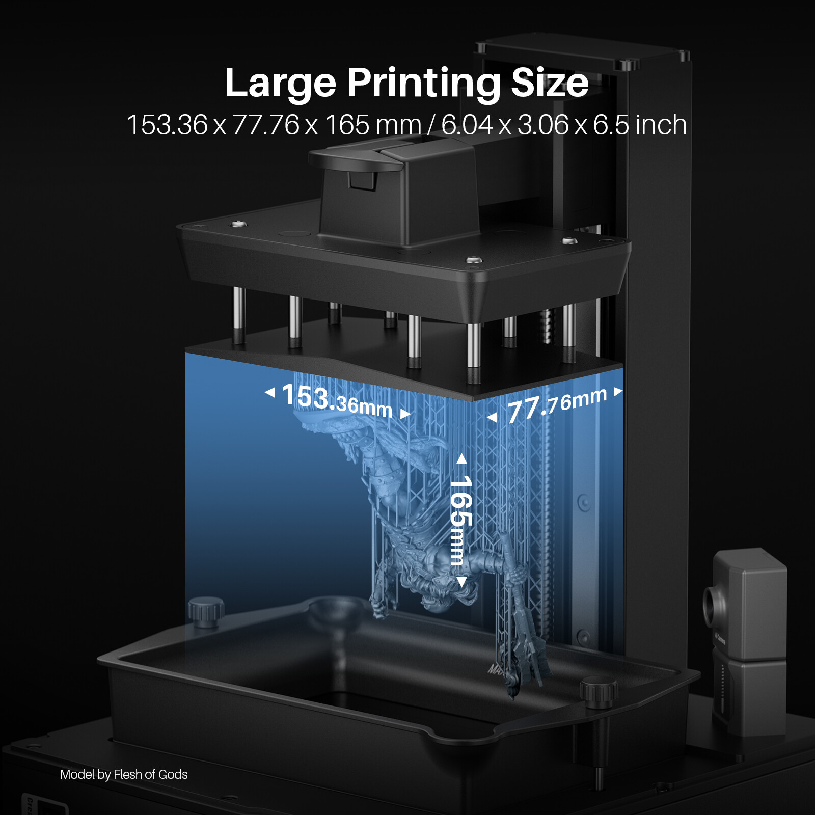 ELEGOO Mars 5 Ultra Resin 3D Printer | 7″ 9K Mono LCD Smart Automatic Leveling