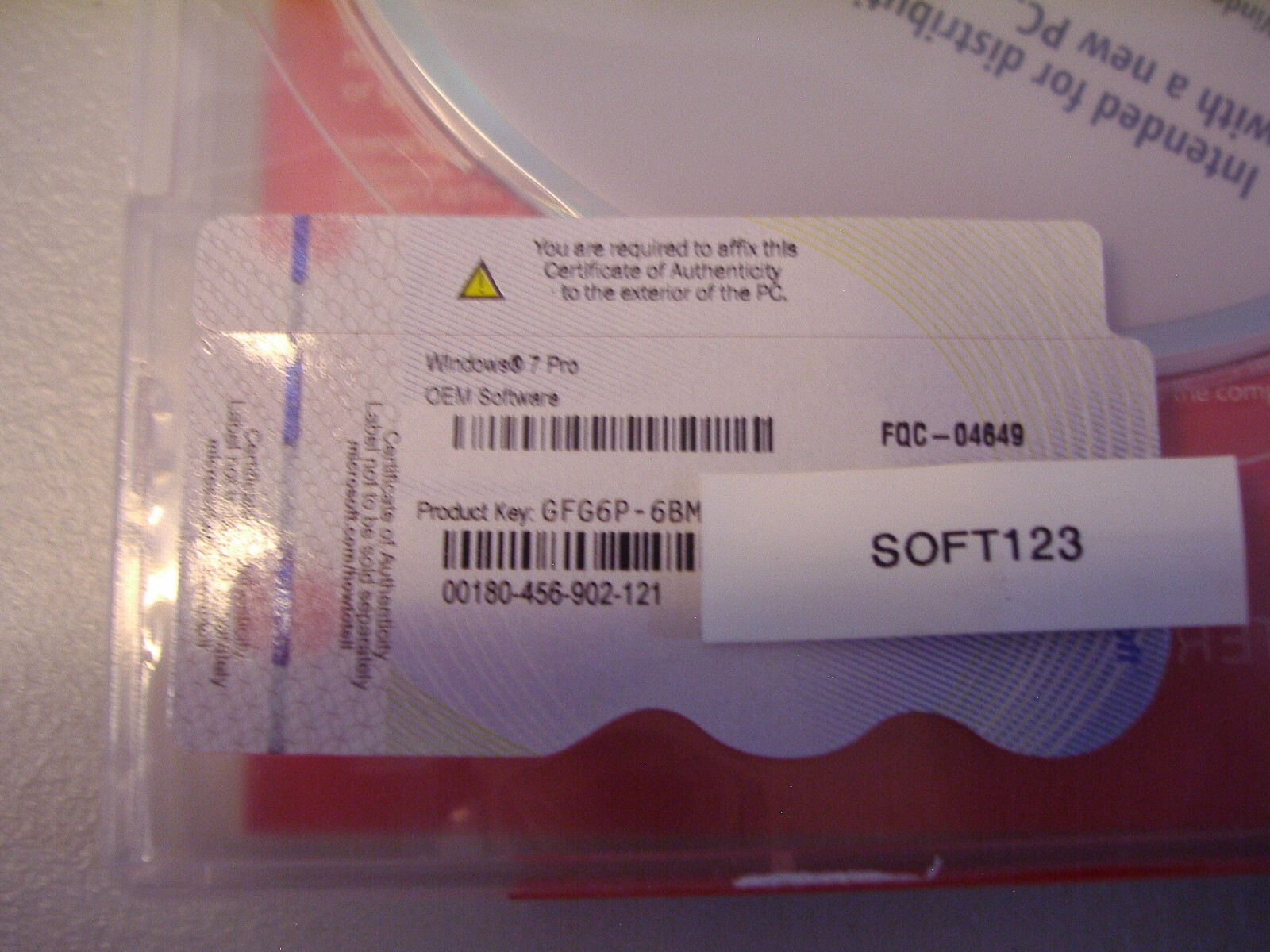 Microsoft Windows 7 Professional 64 bit x64 Full English DVD MS WIN=NEW SEALED=