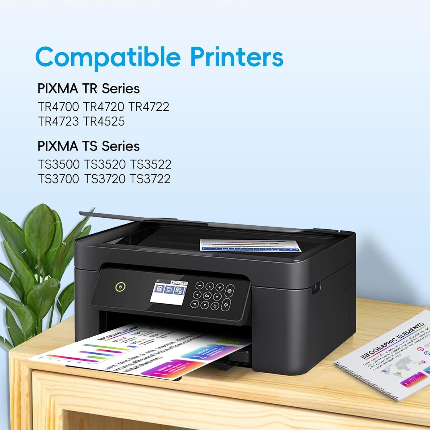 2x PG-275XL CL-276XL Ink Cartridges for Canon Pixma TR4722 TR4700 TS3722 TS3522
