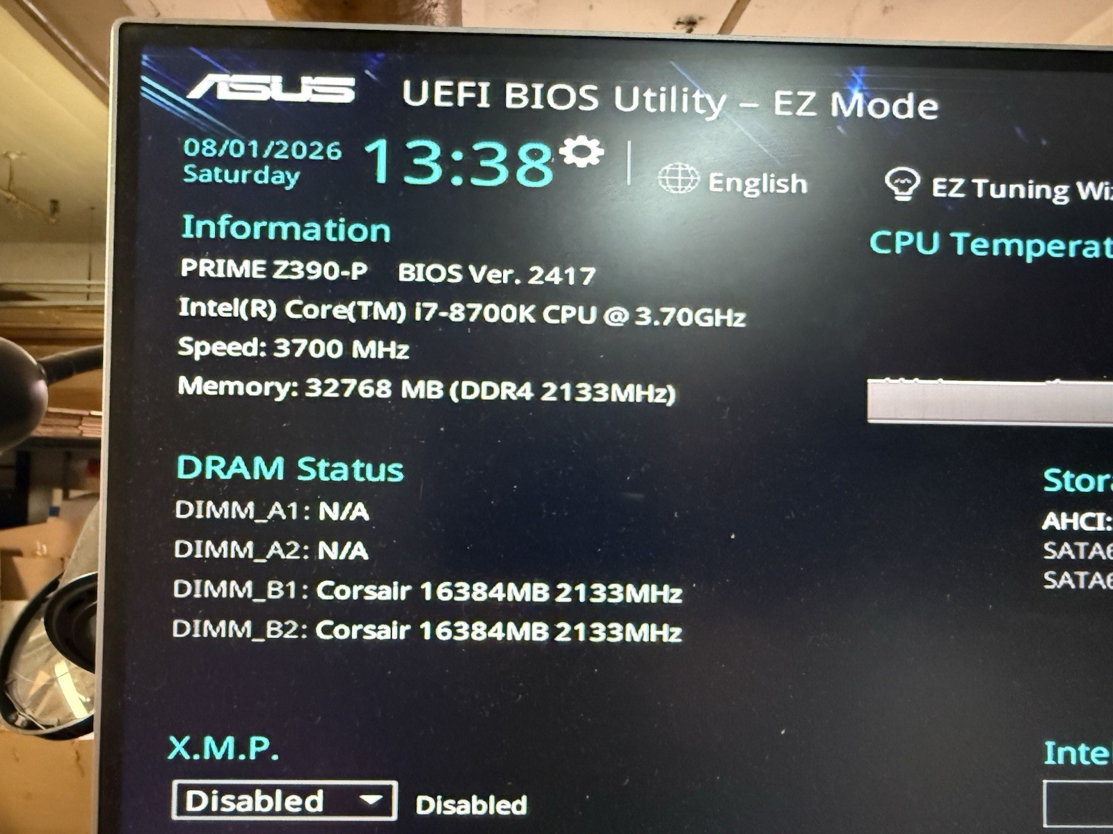 ASUS PRIME Z390-P GAMING PC w/ i7-8700K 4.2Ghz 32GB DDR4 500GB 750W THERMALTAKE