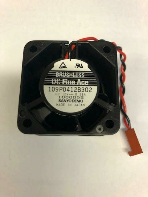 LOT OF (3) SANYO DENKI 109P0412B302 12 VDC 0.28 A DC BRUSHLESS FANS N0S