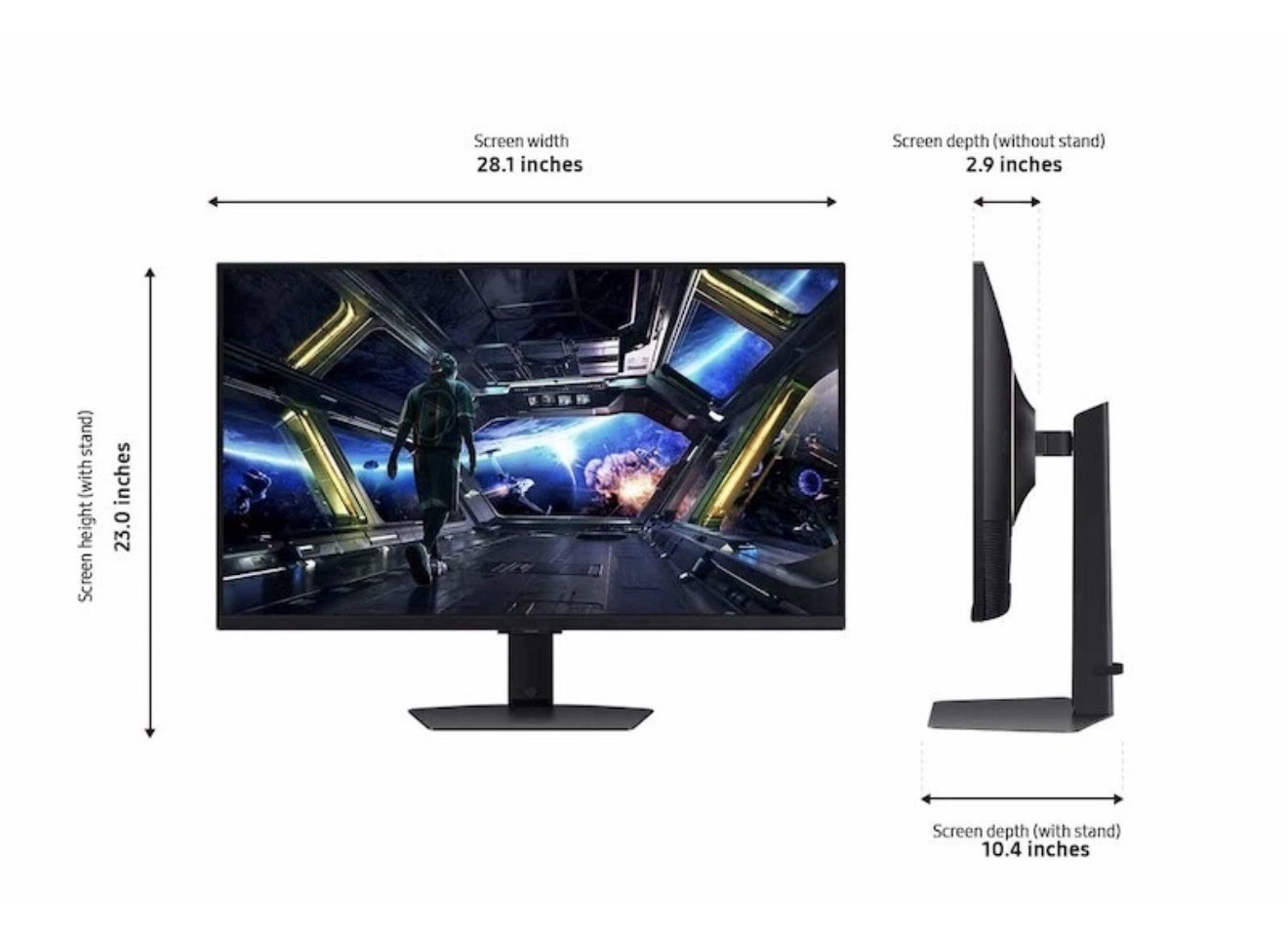 Samsung 32” Odyssey G7 (G70D) 4K UHD IPS 144Hz 1ms(GtG) Smart Gaming Monitor New