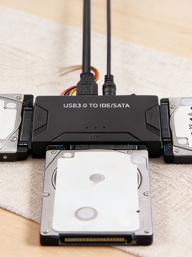 USB 3.0 to IDE & SATA Converter External Hard Drive Adapter Kit 2.5″/3.5″ Cable