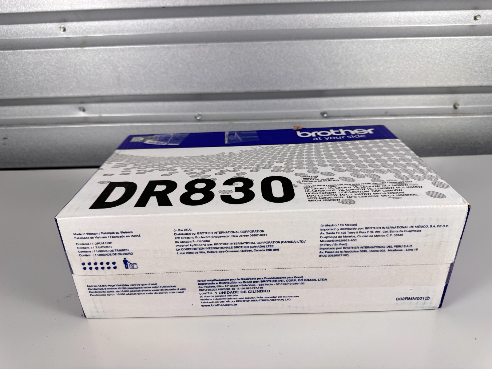 Brother DR830 Drum Unit DR-830 15,000 Page Yield Defective OEM