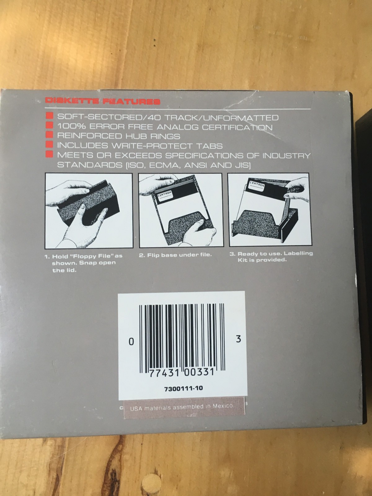 Vintage New Sealed Fuji Certron 5.25″ Floppy Disks MD-1D | 20 Disks Total