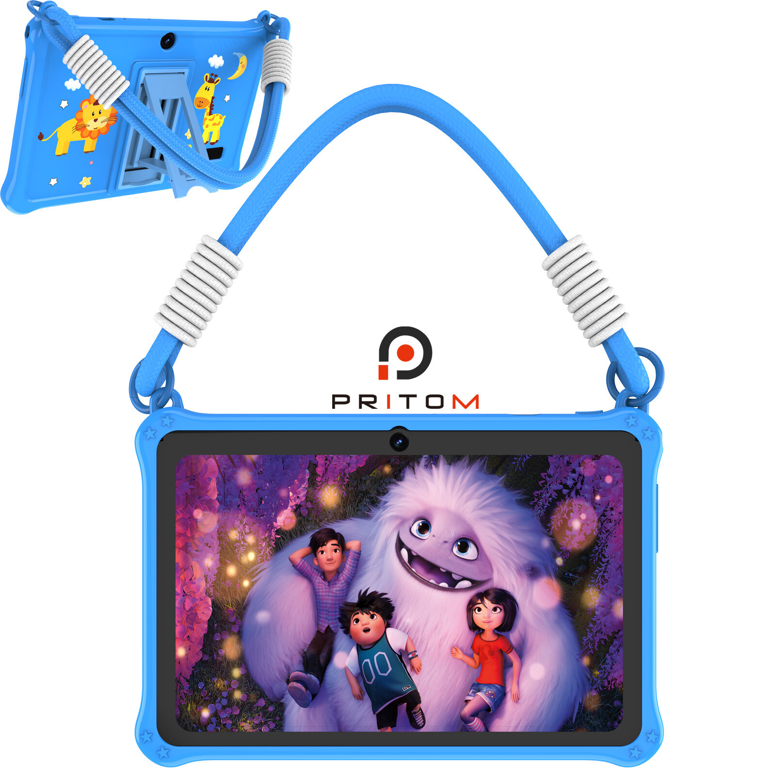 PRITOM Kid Tablet 7 inch Android Tablet 4GB(2+2)+32GB Bluetooth WiFi Dual Camera
