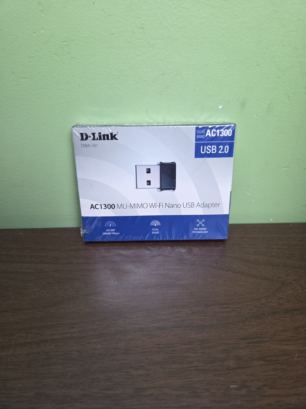 D-Link AC1300 DWA-181 MU-MIMO Wi-Fi Nano USB Adapter Computer Gaming SEALED NEW