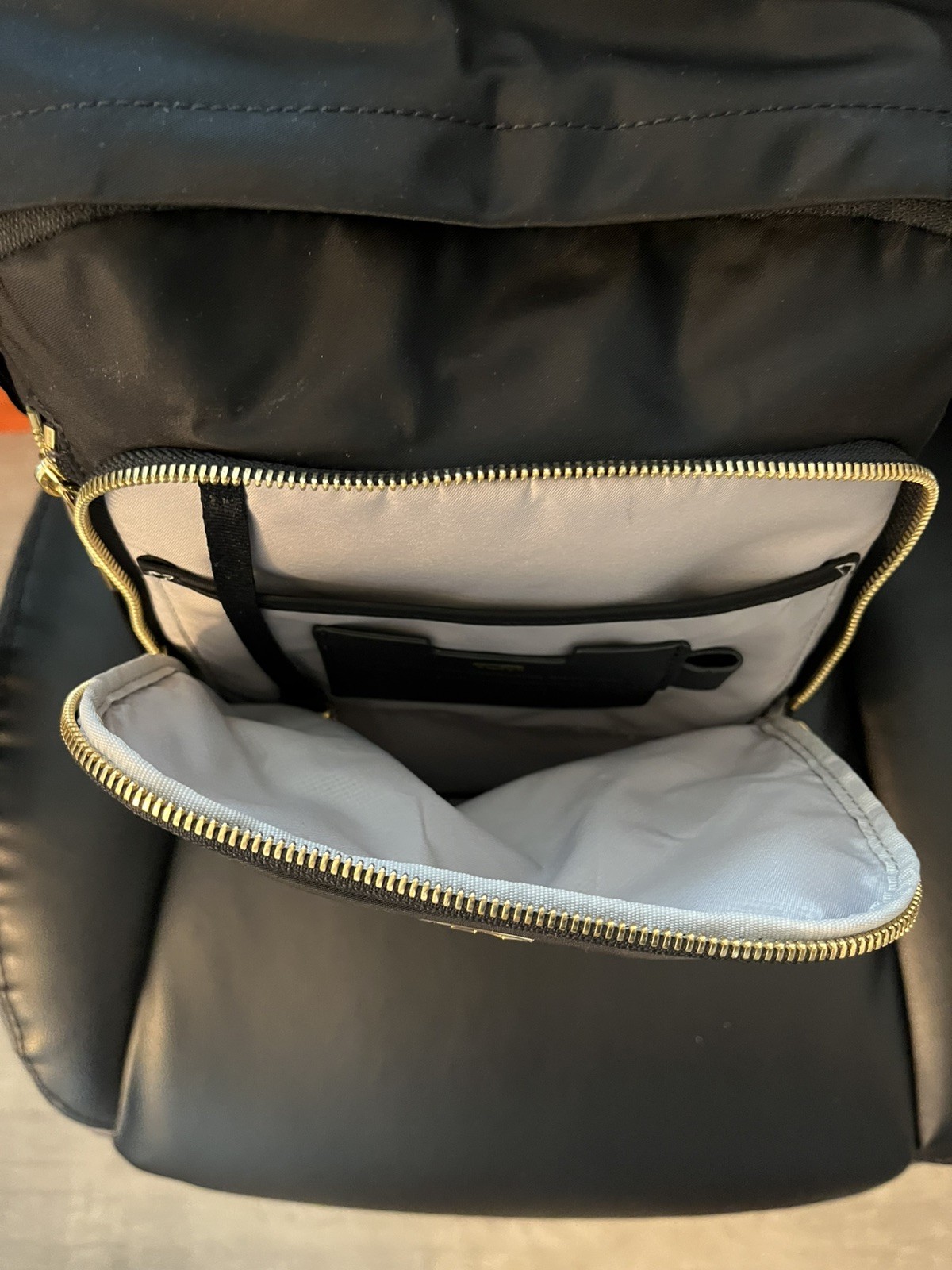 TUMI – Voyageur Halsey Backpack – Travel One Size, Black & Gold Hardware