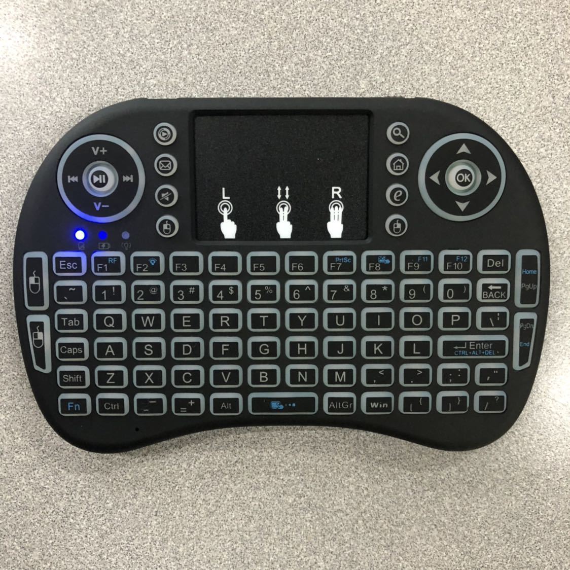 Mini Wireless Keyboard Remote Touchpad 2.4GHz Smart TV Android TV Box PC Backlit