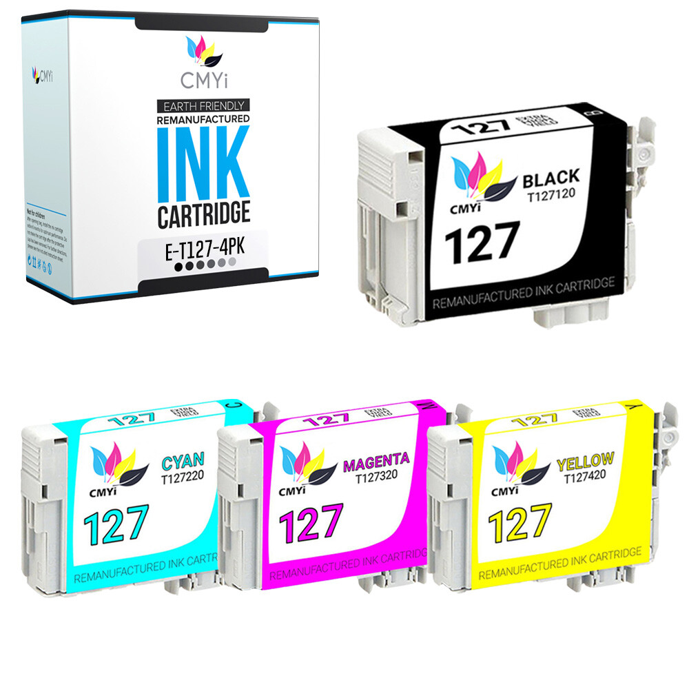Compatible for Epson 127 Ink Cartridge Fits Workforce 545 60 630 633 635 645 840