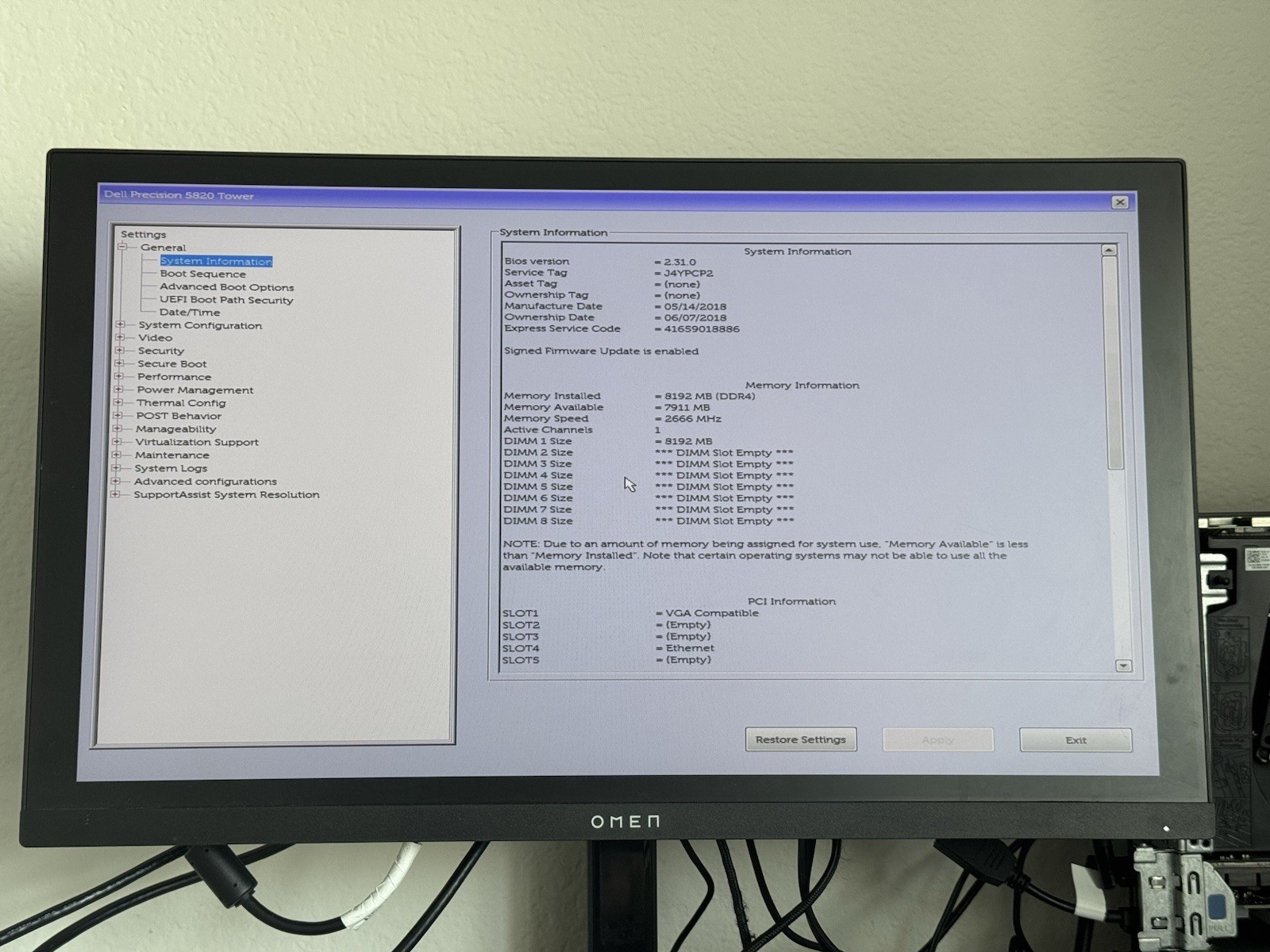 Dell Precision 5820 Homelab Server Workstation – Xeon W-2125 – 8GB RAM – NO HDD