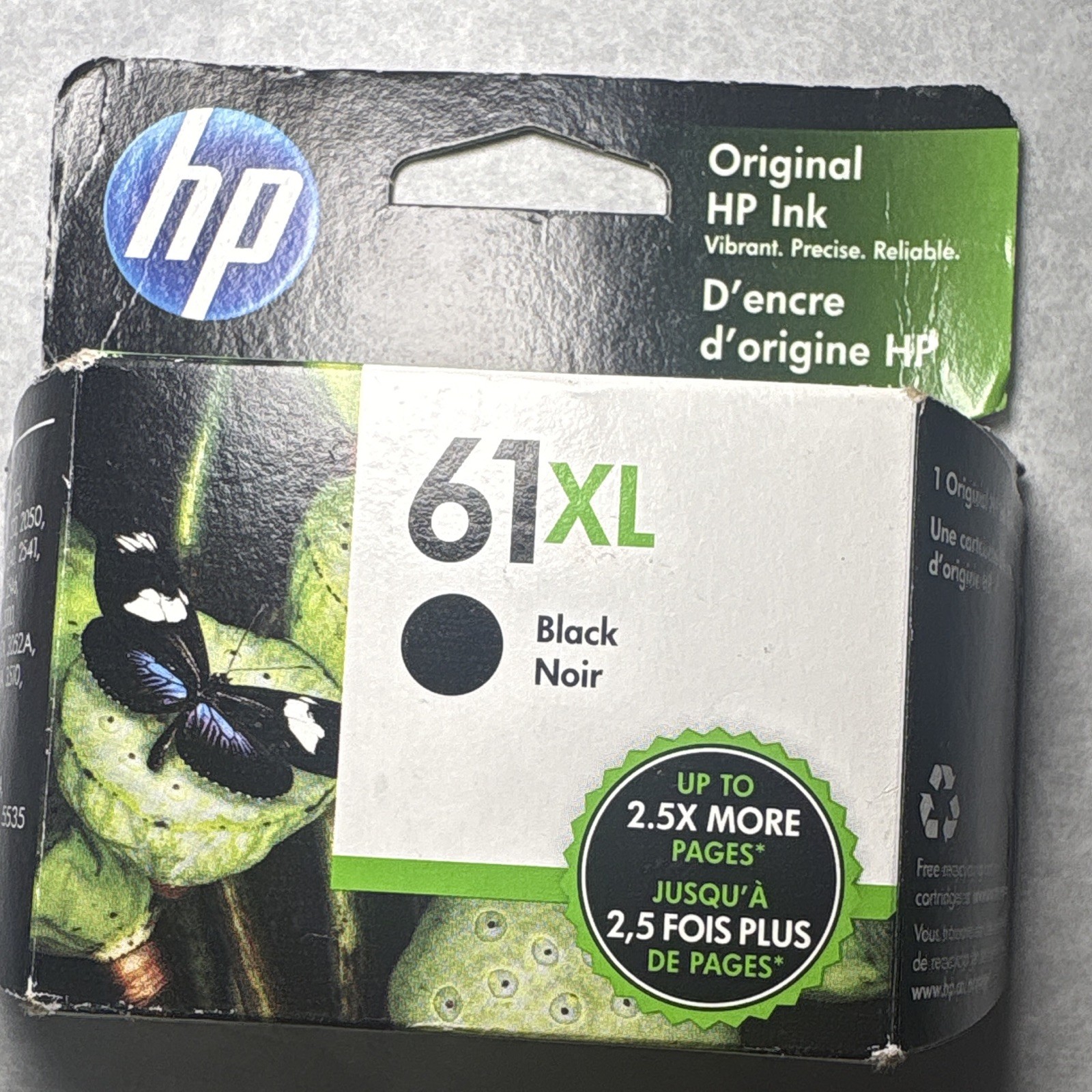 HP 61XL Black Genuine/Original Inkjet Ink Cartridge CH563WN For HP
