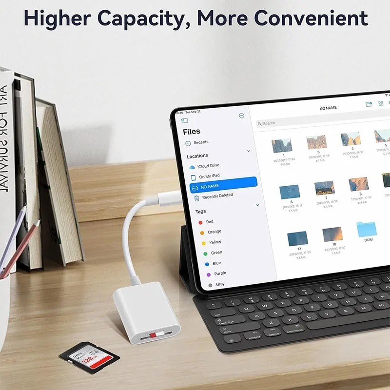 2 in 1 USB C SD TF Card Reader OTG Memory Adapter for Laptop Tablet Phone, 1pc