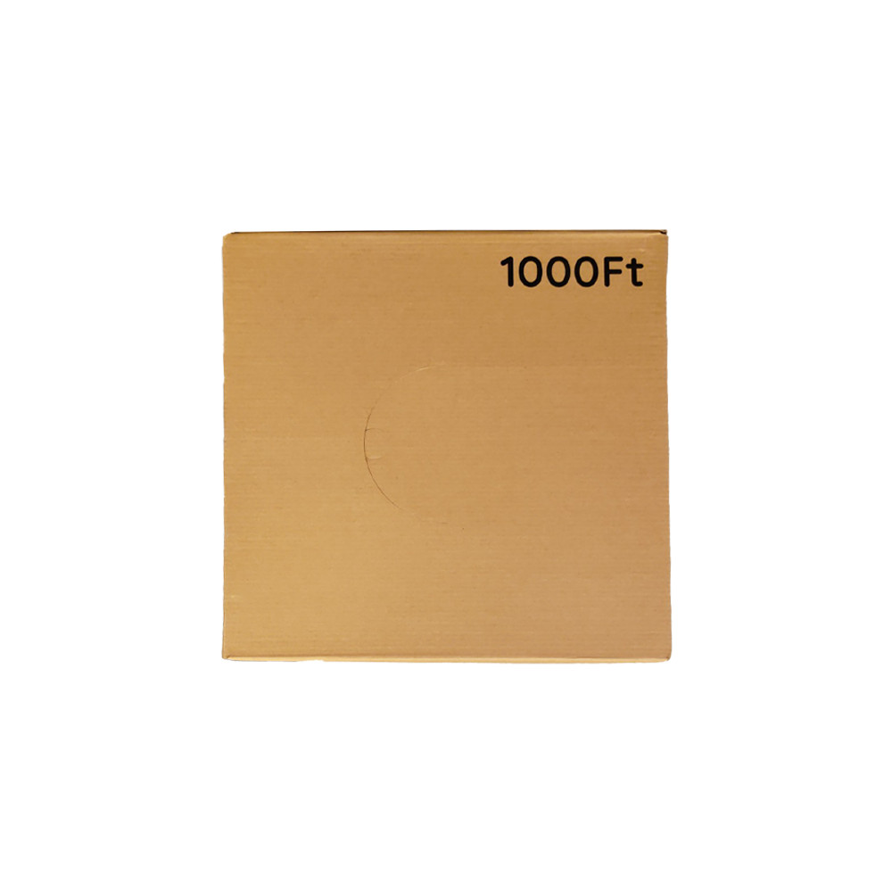 CAT6 Plenum Ethernet Cable 1000FT, 23AWG 550MHz UTP Black