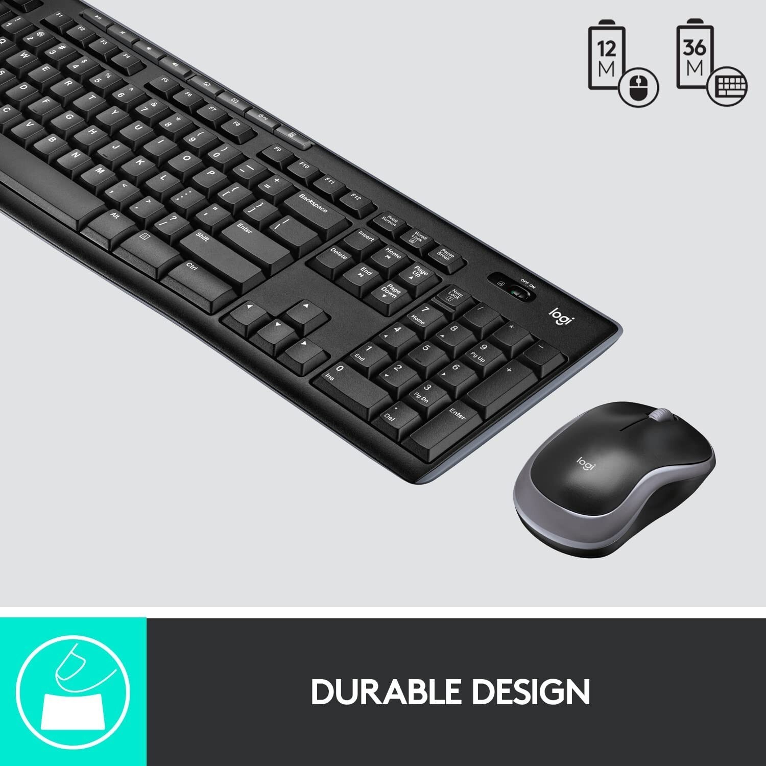 (NO USB RECEIVER) Logitech MK270 Full-size Wireless 2.4G Keyboard And Mouse Set
