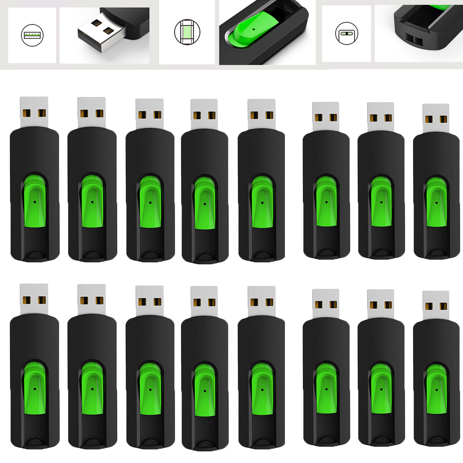 USB Stick 32GB 64GB 128GB Lot Flash Drive Memory Stick USB 2.0 Thumb Pen Drives