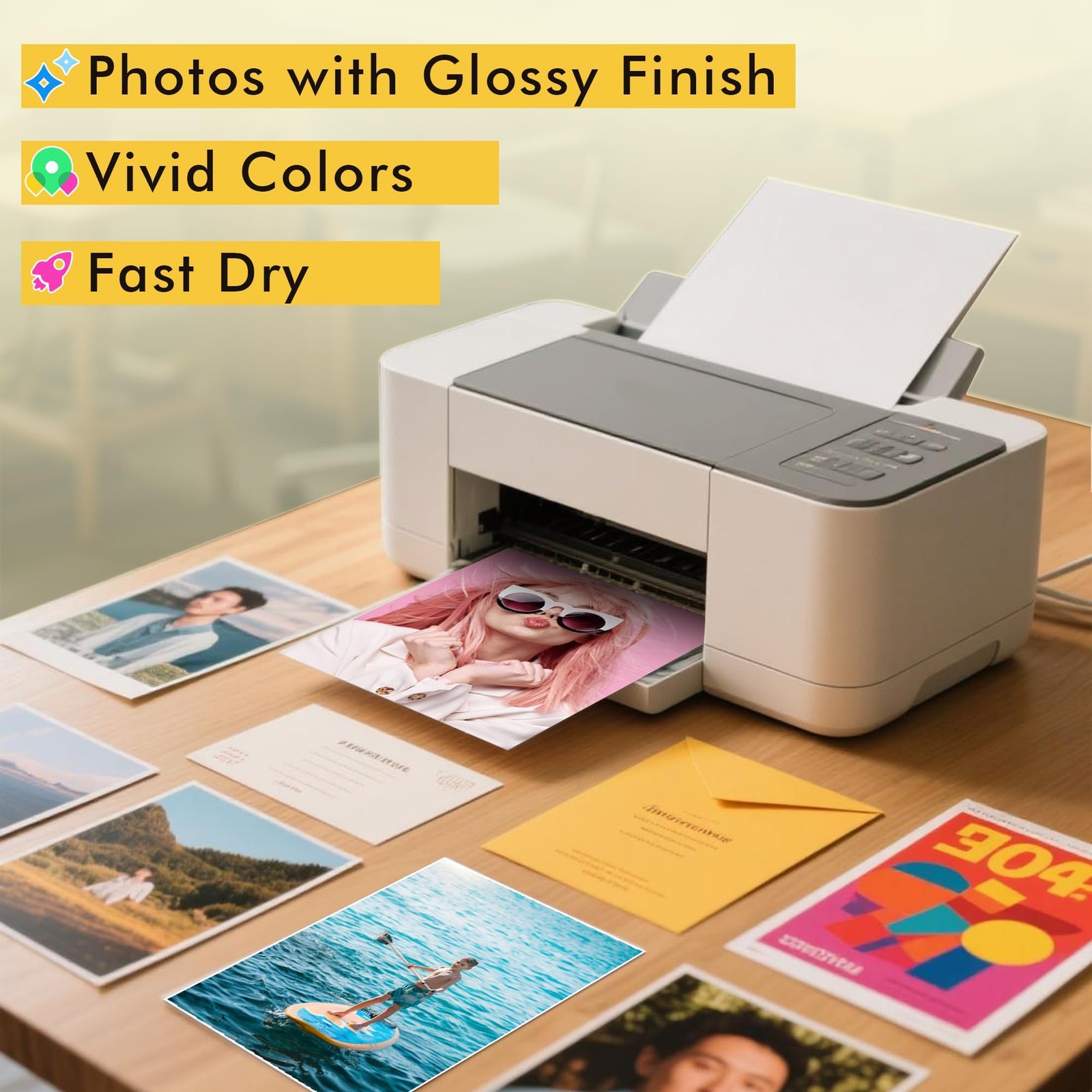 Koala Heavyweight Photo Paper High Glossy 5×7 Inch Inkjet 100 Sheets 61LB