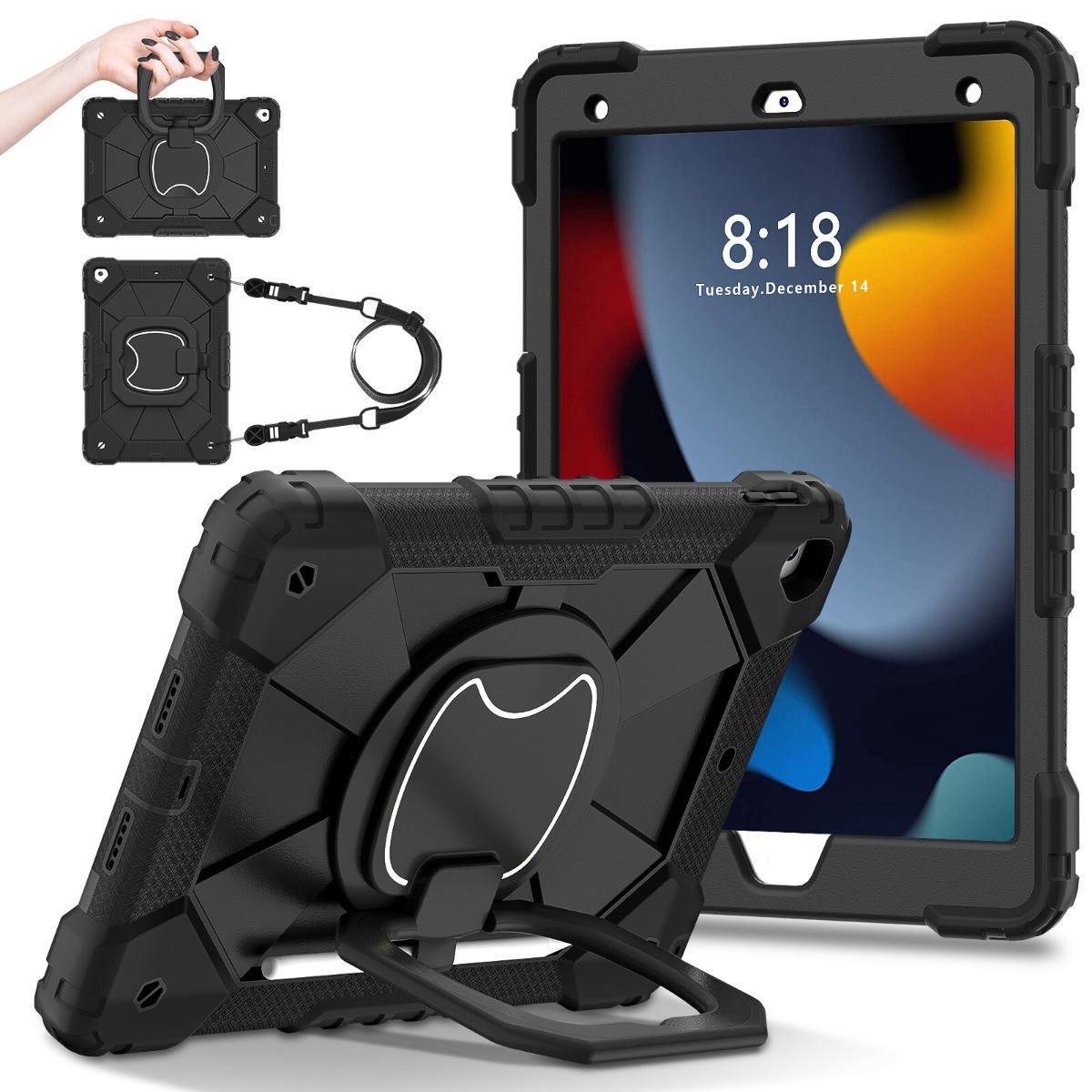 For Apple iPad (A16) 11th Gen 11 inch 2025 Heavy Duty Rugged Stand Case Cover