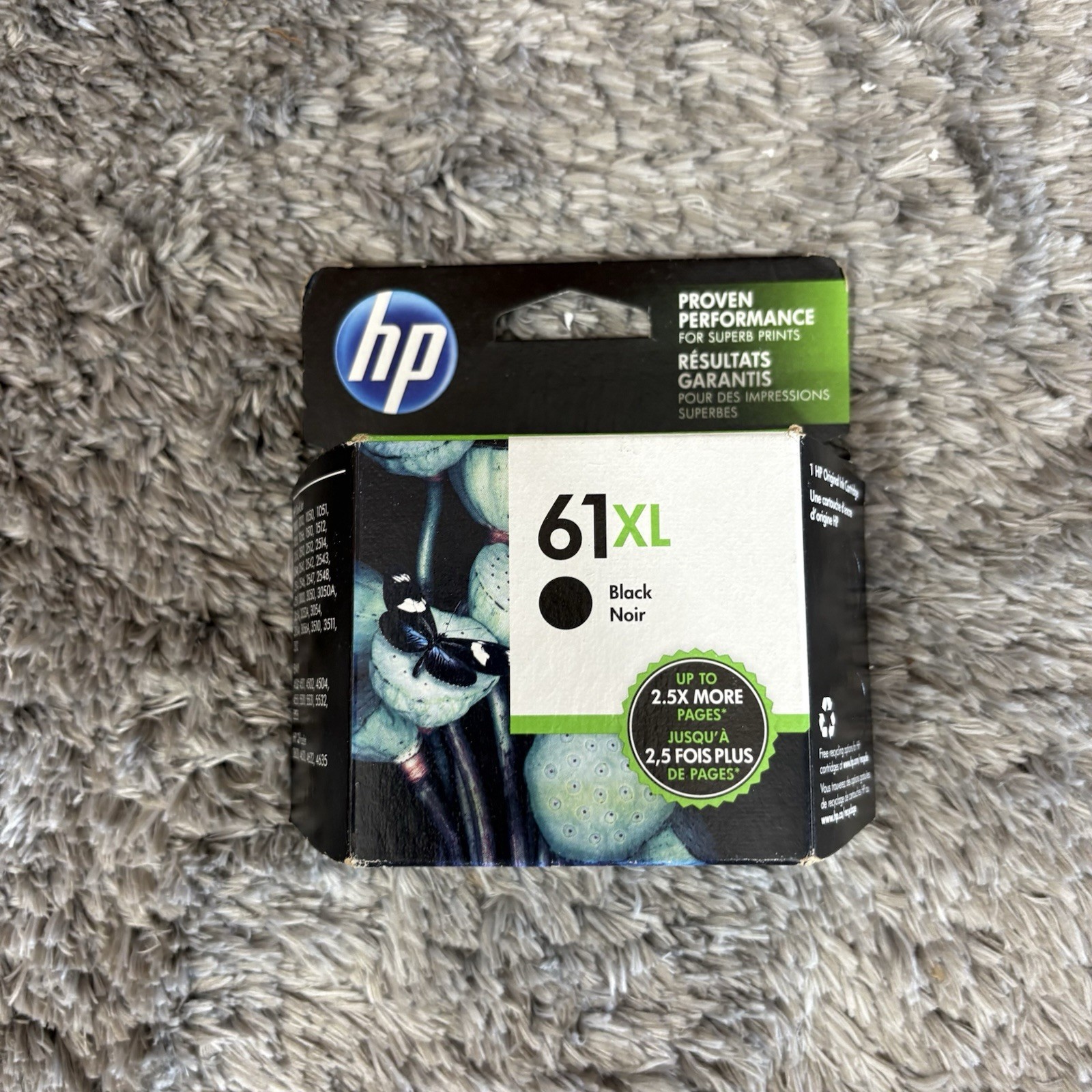 HP 61XL Black High Yield Ink Cartridge – CH563WN#140 New Original OEM Authentic
