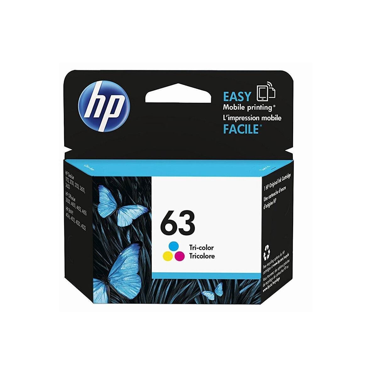 GENUINE HP 63 Color Ink for ENVY 4520 Officejet 3830 4650 exp2023-2024