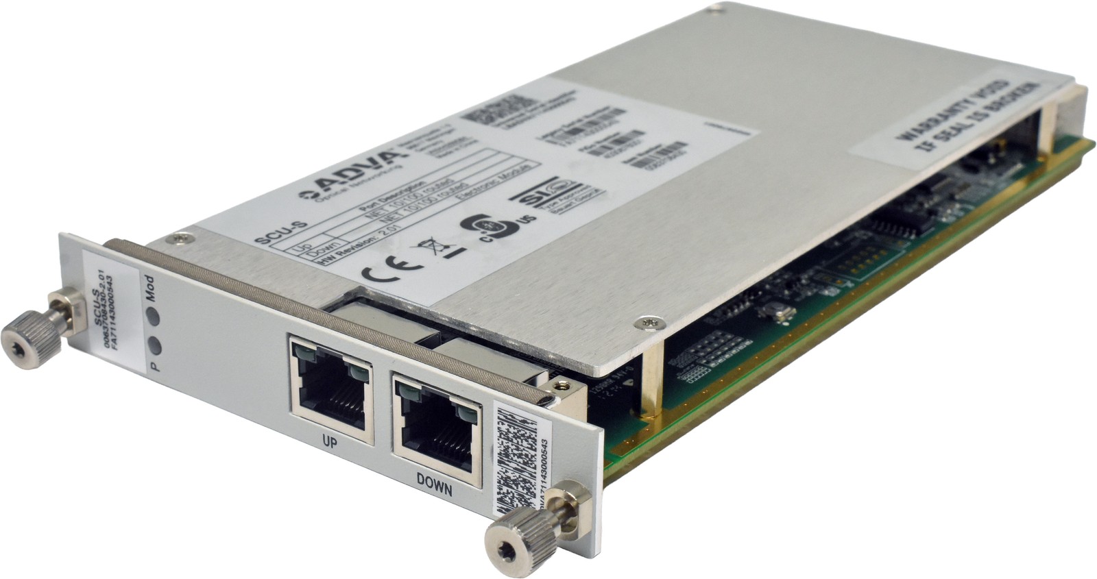 ADVA SCU-S 0063708430 Dual Port RJ-45 NIC for FSP 3000R7
