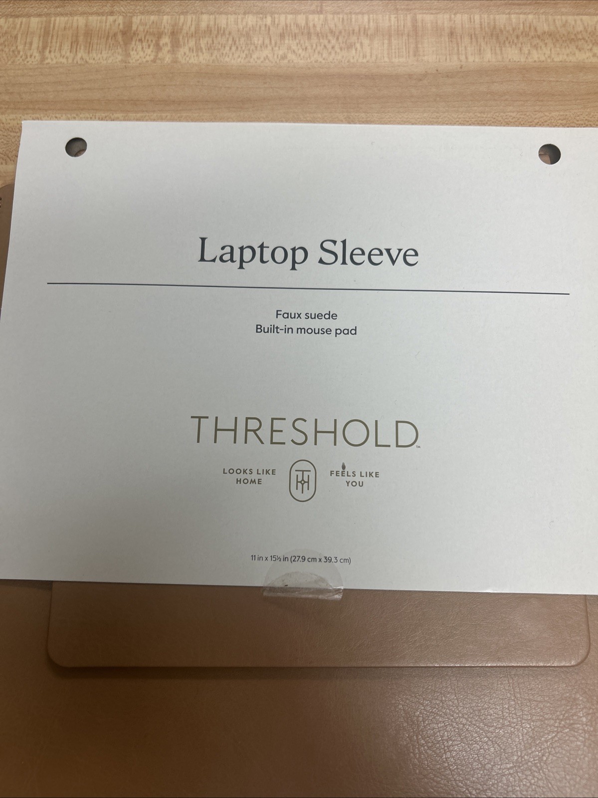 Threshold’s Laptop Sleeve Faux Suede With Built-in Mouse Pad 16”x11”