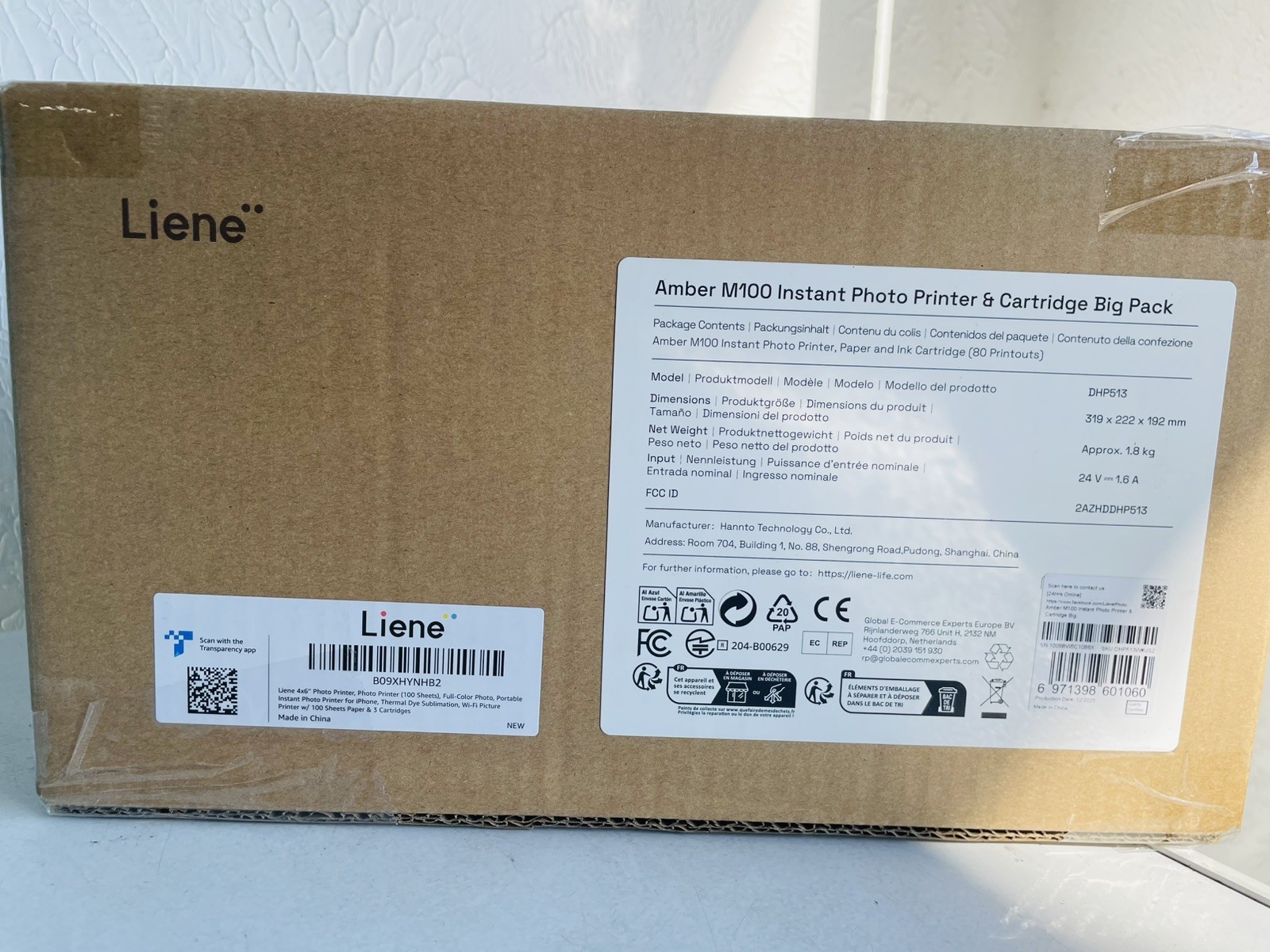 Liene – Amber M100 Wireless Photo Printer – 4×6 inch – 100 Sheets & 3 Ink Car…