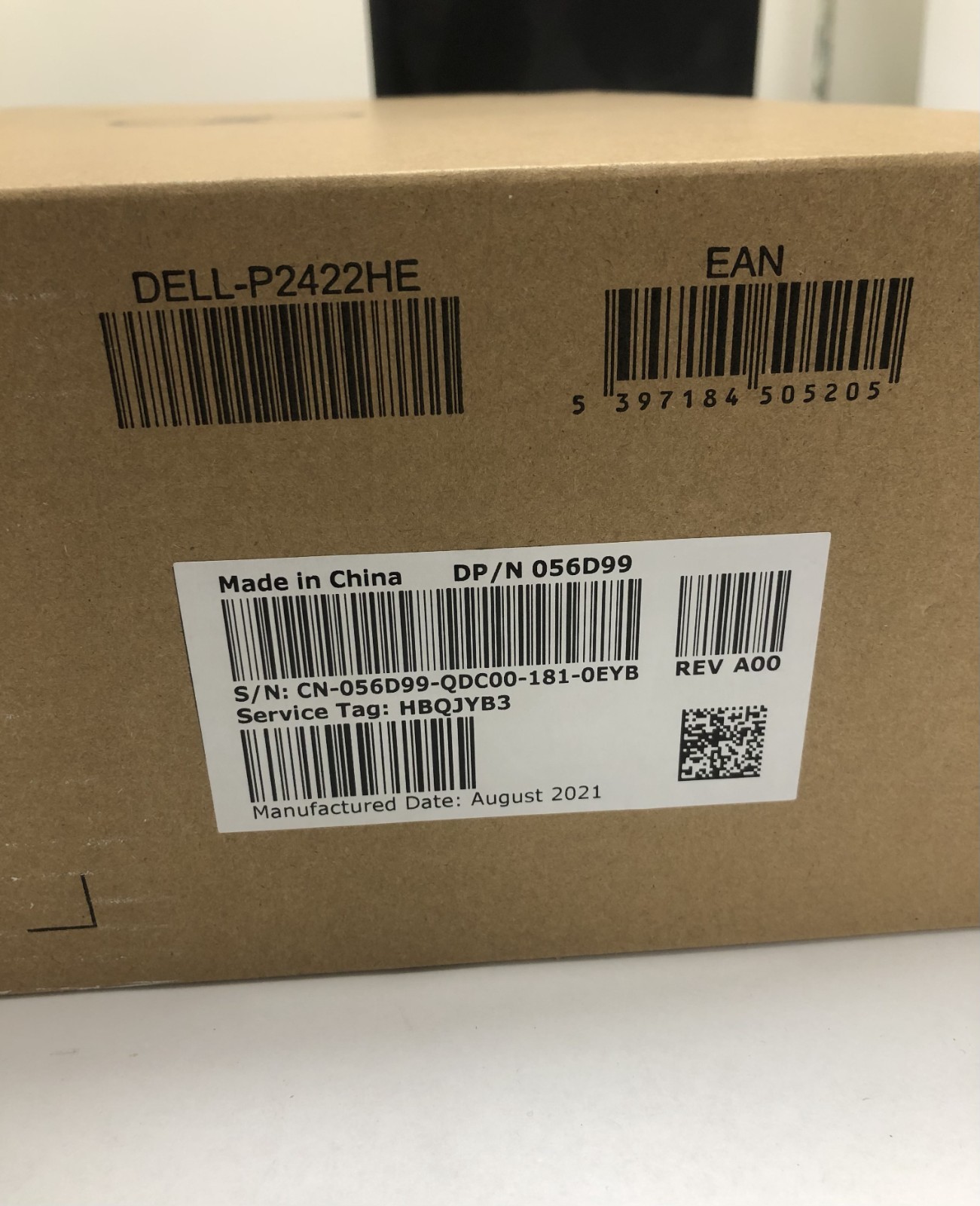 Dell P2422HE 24″ USB-C Hub Monitor 056D99 NEW