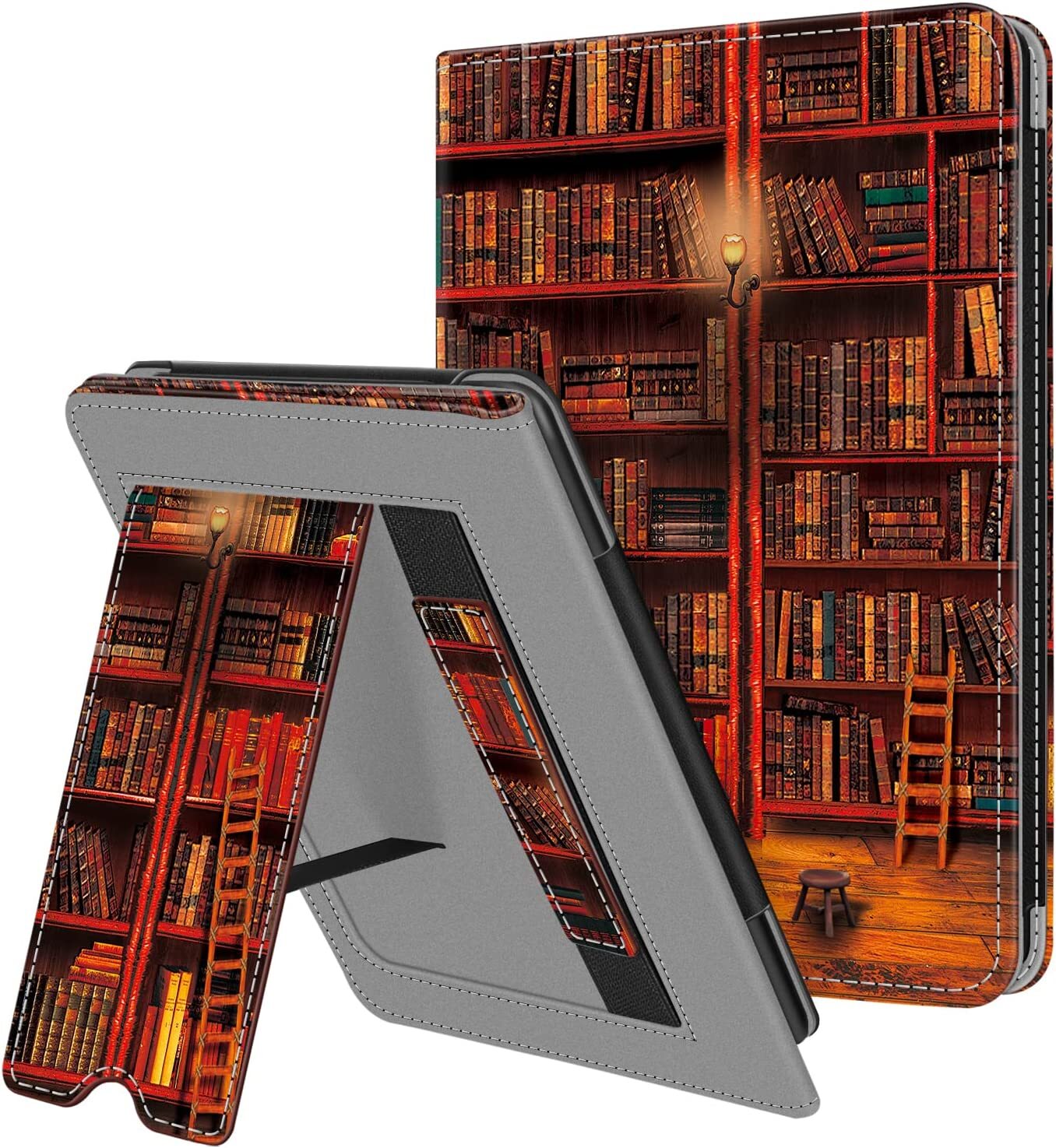 Stand Case for 6″ All-New Kindle (2022 Release) PU Leather Cover with Card Slot