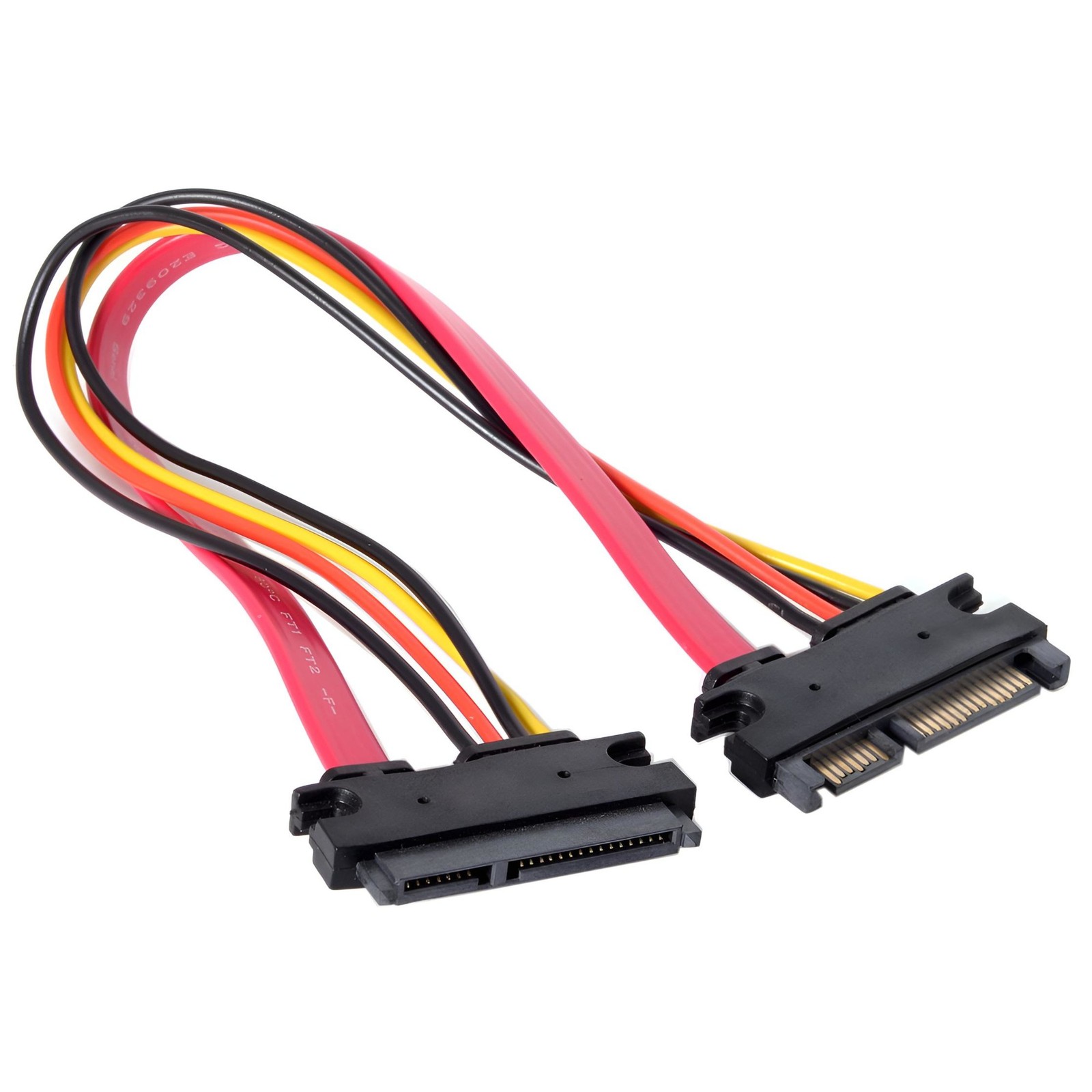 15+7 Pin SATA HDD Extension Cable Data & Power Male to Female