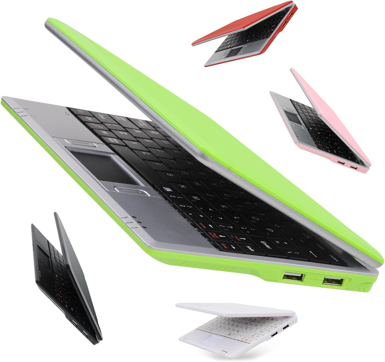 7 Inch Portable Mini Computer Laptop PC Netbook for Kids Android 12 Quad Core 32