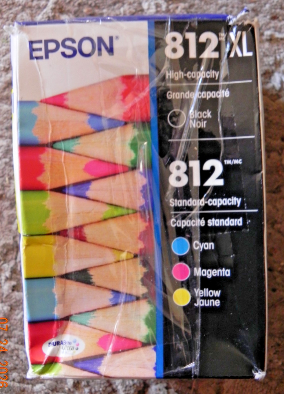 OPEN BOX 2028 EPSON 812XL INK 812 TRI COLOR EC-C7000 WF-7820 WF-7840 WF-7310 NEW