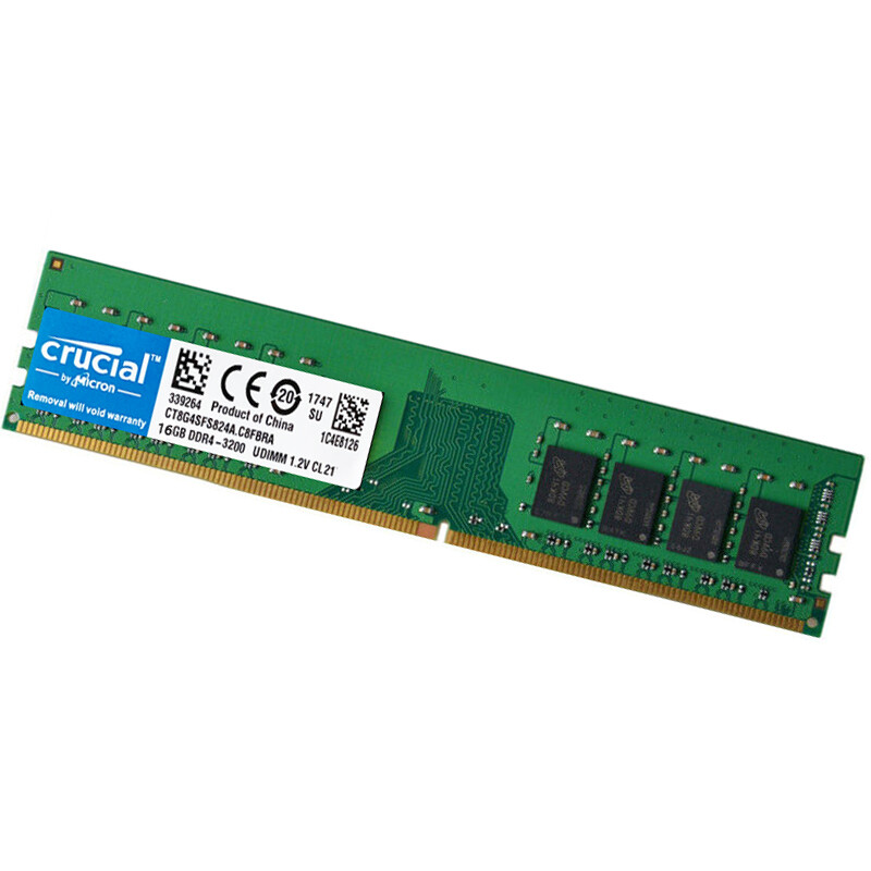 Crucial DDR4 16B 1X16GB 3200 Mhz PC4-25600 288pins Desktop Memory Dimm Ram 1.2V