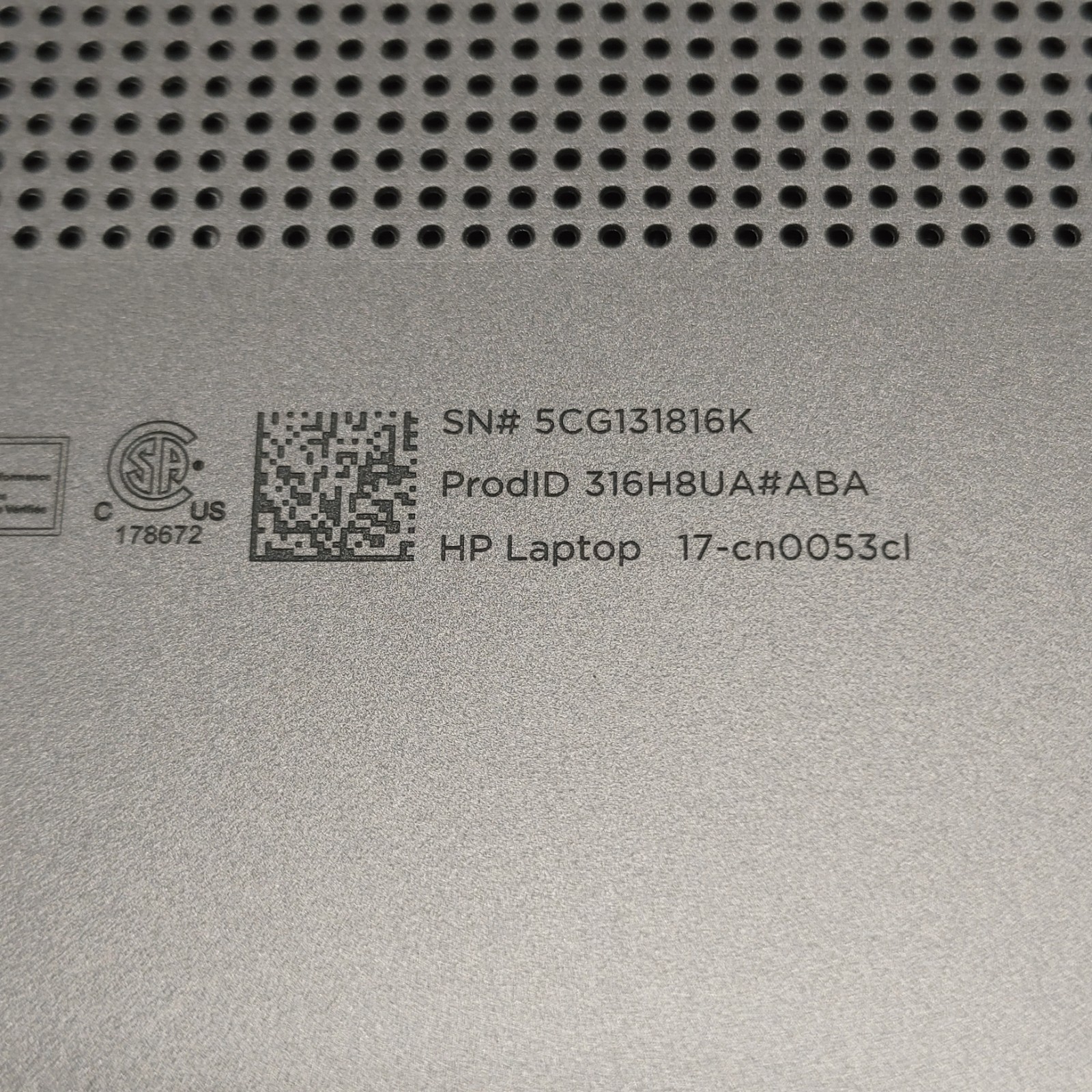 HP 17-CN0053CL 17.3″ 12GB 1TB Core™ i5-1135G7 2.4GHz Win10H, Natural Silver