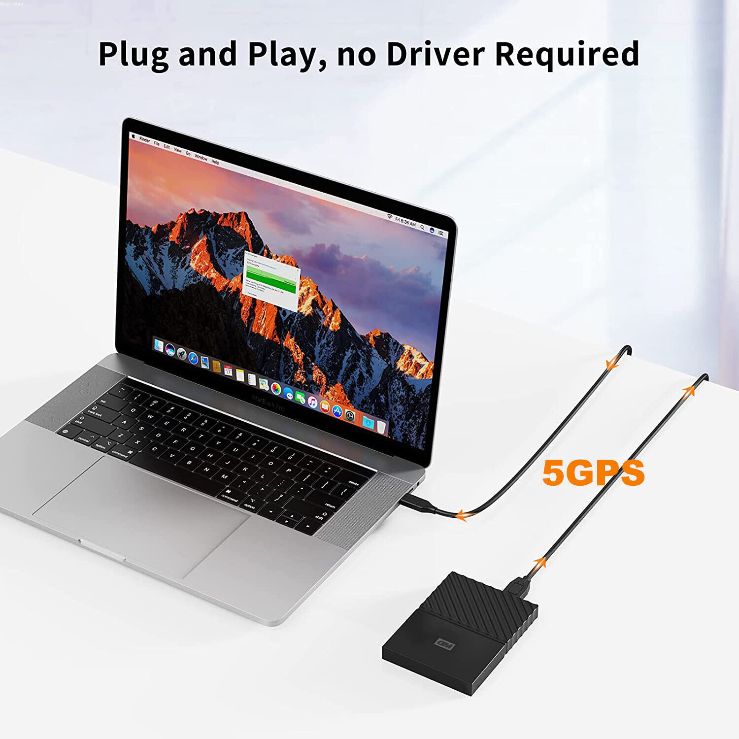 USB C to External Hard Drive Cable USB 3.0 Micro B to USB C Hard Drive Cable 10G