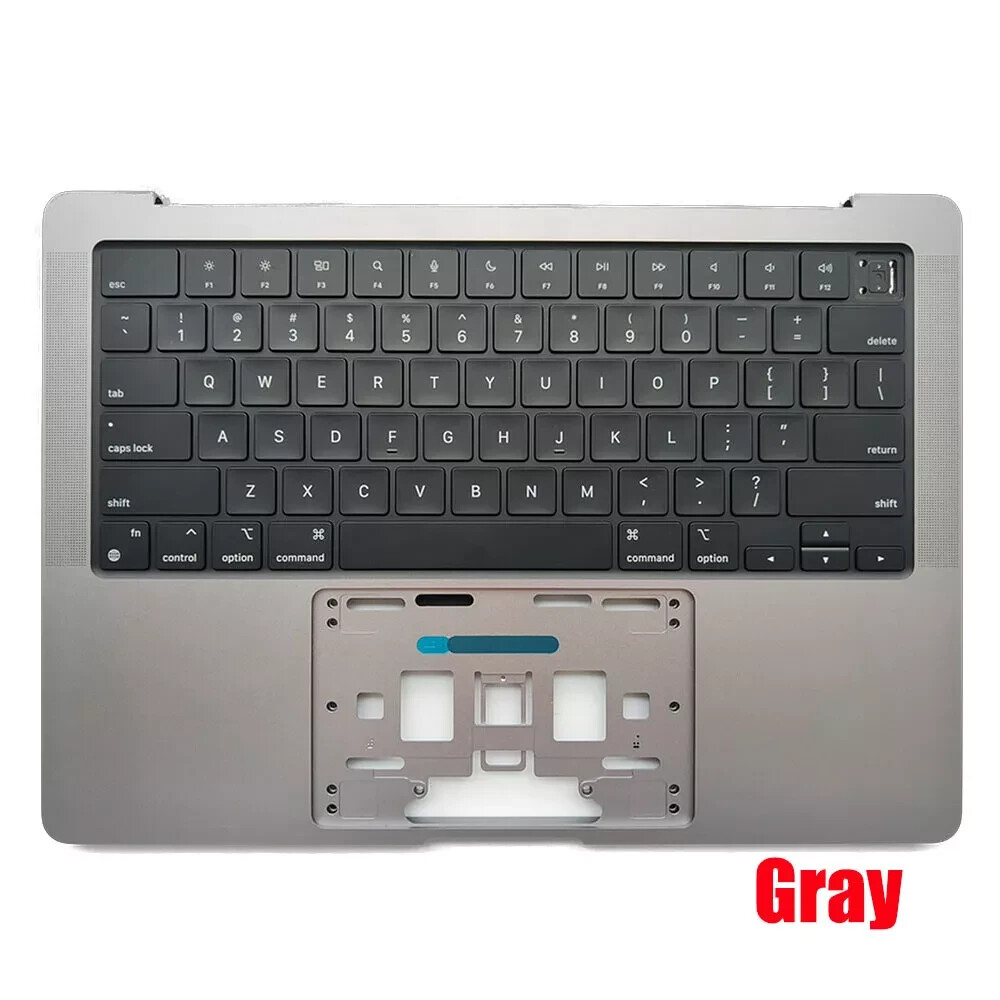 APPLE MACBOOK PRO 14″ M1 PRO 2021 A2442 TOP CASE KEYBOARD PALMREST SPACE GRAY