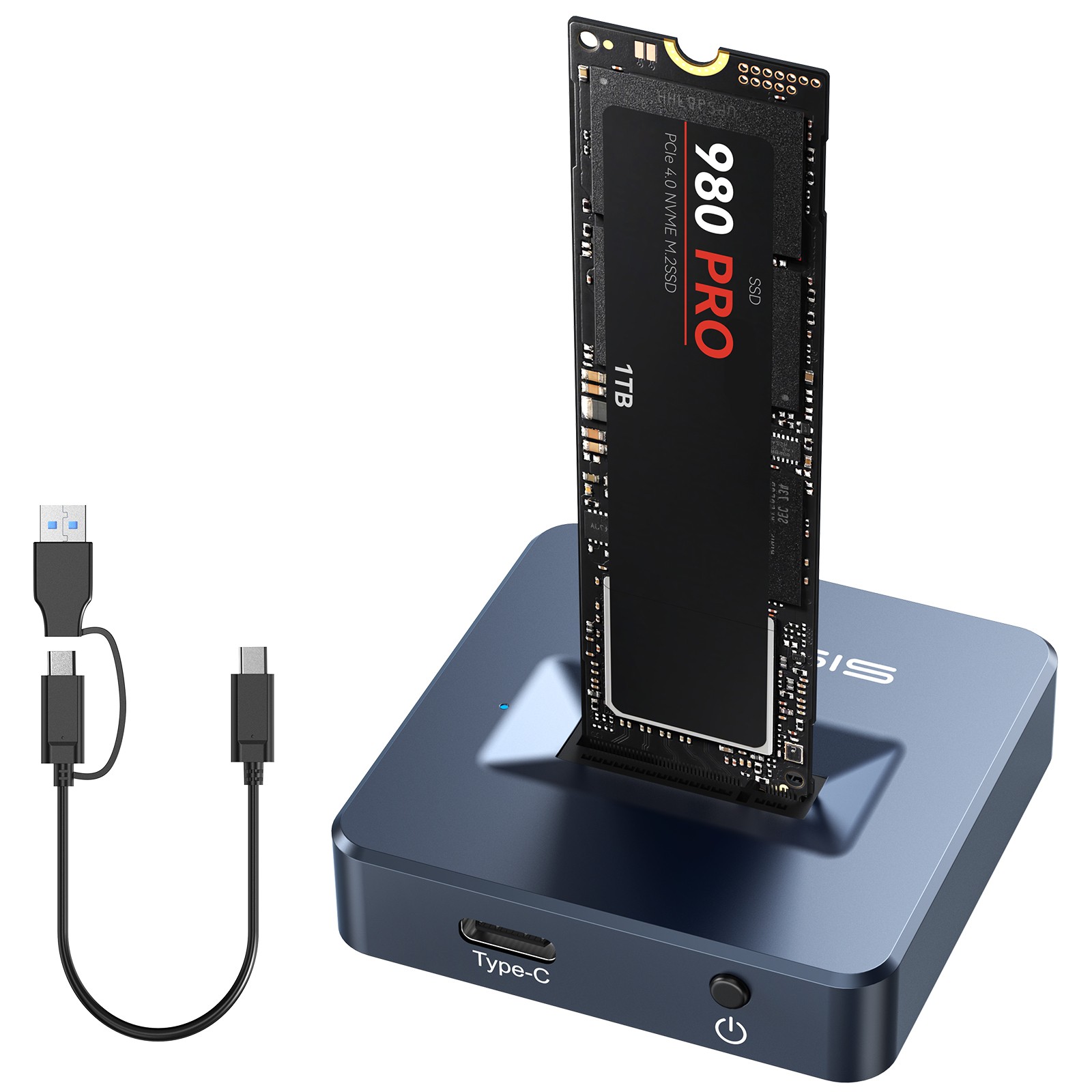 Acasis 10Gbps M.2 NVMe/SATA Type-C SSD Base for Windows & MAC