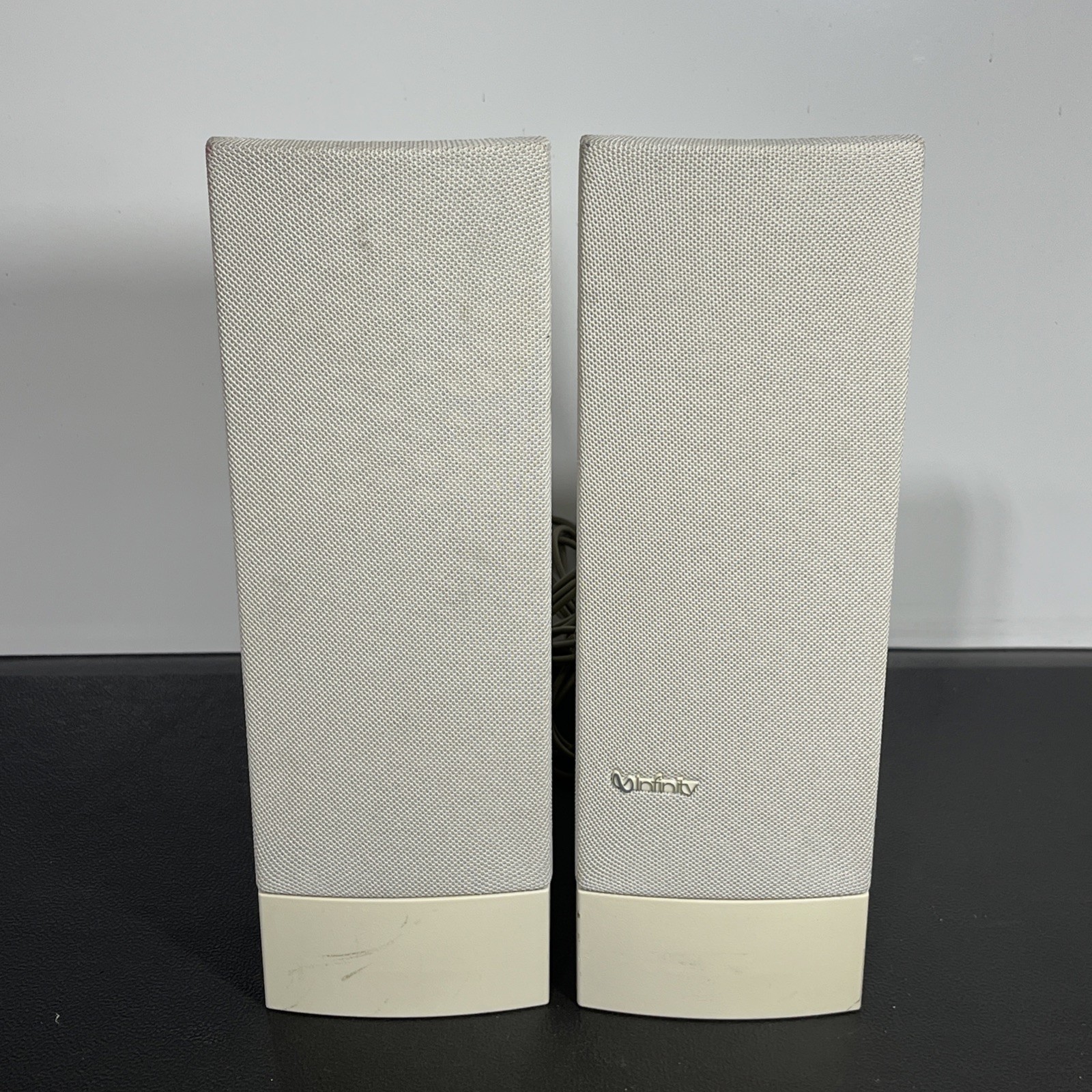 Pair of High End Infinity AF Ivory Computer Speakers