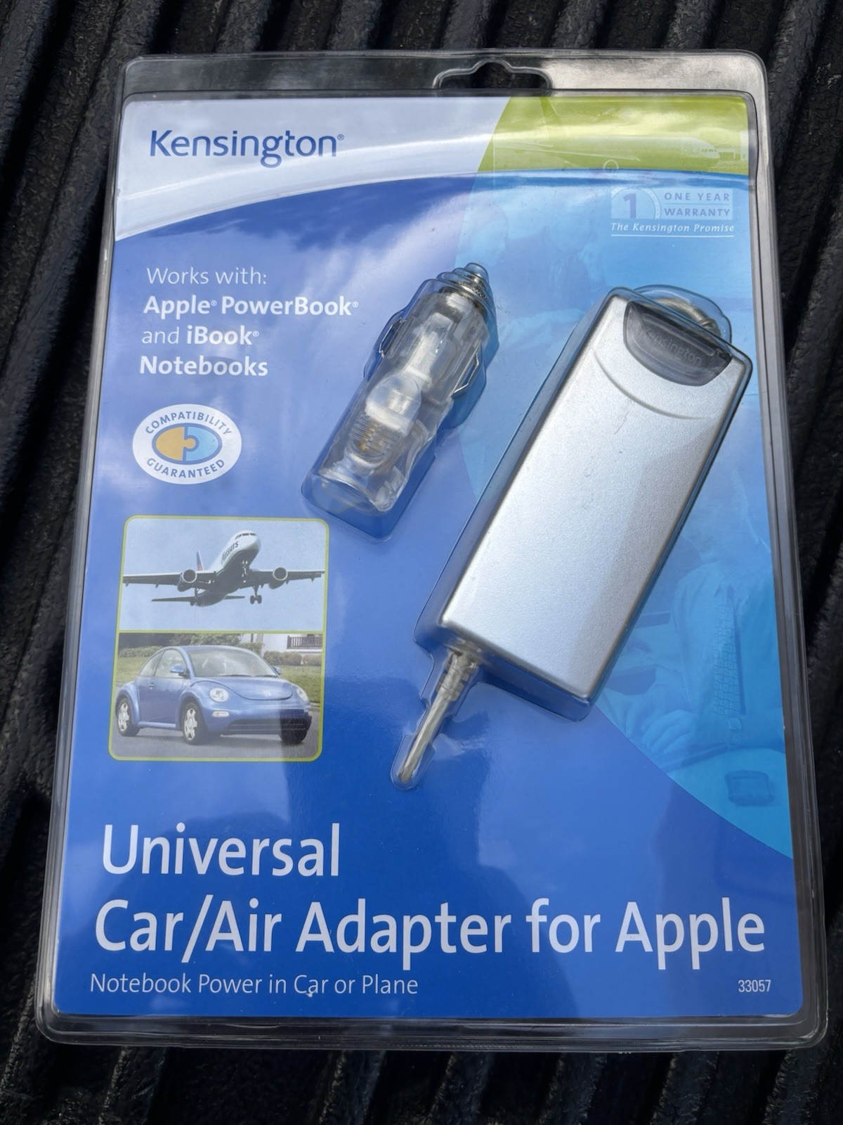 Kensington 33057 Car / Airplane Air Universal Laptop Power Adapter for APPLE