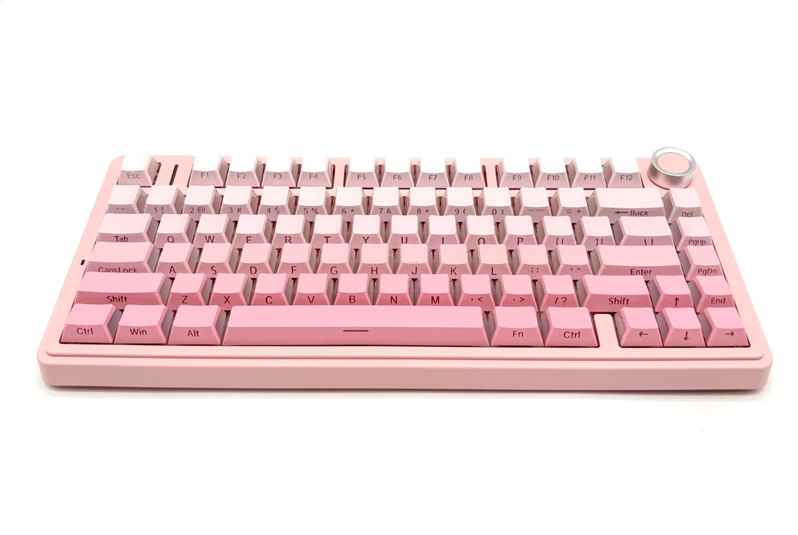 Aula F75 3 In 1 Hot Swappable RGB Gasket Silent Mechanical Keyboard – Pink