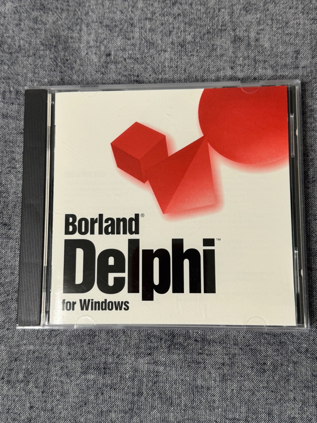 Borland Delphi for Windows 1995 Original CD-ROM Lot (2 Discs) Tested Working