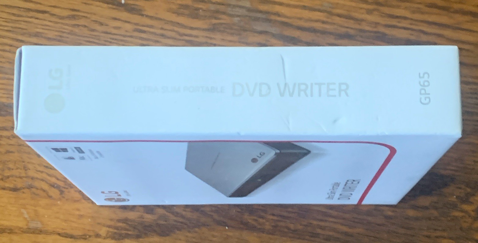 LG GP65NS60 Ultra Slim USB-Powered External DVD Writer Drive, Silver