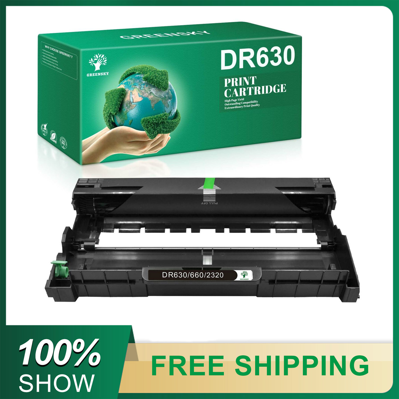 DR630 Drum Unit TN660 Toner For Brother HL-L2320D HL-L2340DW HL-L2360DW lot