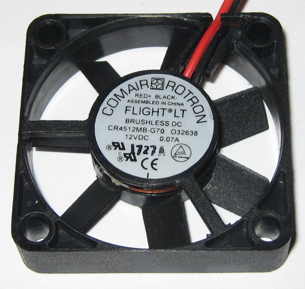 5X Comair Rotron 45 mm Quiet Electric Fan – 12 V – 6.9 CFM – 22 dB – CR4512MB